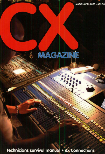 Cover image CX 1 March/April 2003