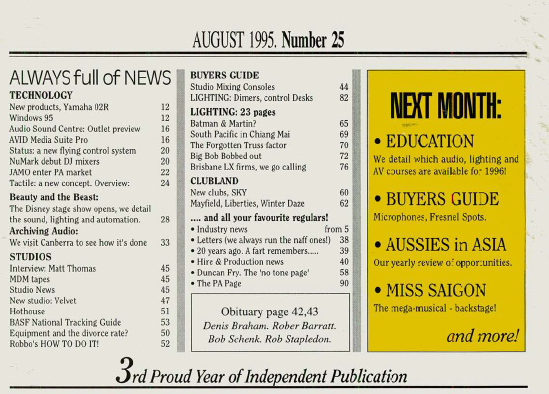 Contents Aug95