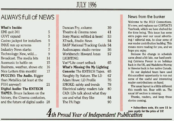 Contents July96