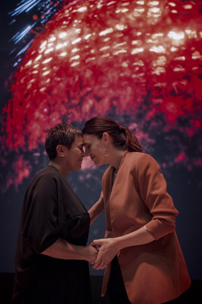 Lisa Reihana and Prime Minister Jacinda Ardern